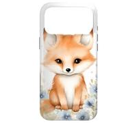 Cute Baby Fox Watercolor Design Foxes Animal Lover on White Case for iPhone 17 Pro Max