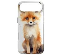 Cute Baby Fox Watercolor Design Foxes Animal Lover on White Case for iPhone Air