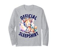 Cute Baby Giraffe Official Sleepshirt Funny Sleep Lover Long Sleeve T-Shirt