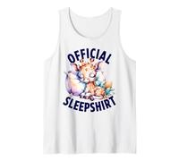 Cute Baby Giraffe Official Sleepshirt Funny Sleep Lover Tank Top