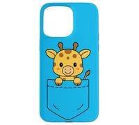 Cute Baby Giraffe Pocket Pal Funny Giraffe Safari Animal Case for iPhone 15 Pro Max