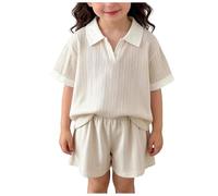 Cute Baby Girls Summer Outfits Strawberry Bow Stripe Print Flying Sleeve Tank Tops Ruffle Elastic Waist Shorts Kid Set 2pcs Toddler Girl Cotton Casual Sets