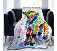 Cute Baby Goat Flannel Blanket Soft Warm Throw Blanket Premium Lap Blanket Durable Sofa Blanket Comfortable Sherpa Blanket for Office Home Bed