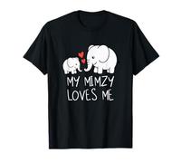 Cute Baby & Grandma My Mimzy Loves Me Elephant T-Shirt