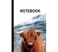 Cute Baby Highland Cow Notebook: Highland Cow Lined Journal, Notebook with Lined White Paper, The Perfect Gift for Cow Lovers.