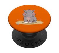 Cute Baby Hippo Pygmy PopSockets Adhesive PopGrip