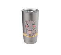 Cute Baby Hippo Pygmy Stainless Steel Insulated Tumbler