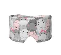 Cute Baby Hippos, Full Eye Covers Light Blocking Eye Mask Sleep Eye and Ear Muffs
