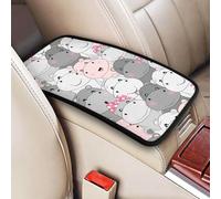 Cute Baby Hippos, Vehicle Center Console Armrest Cover Pad Soft Comfort Car Handrail Box Cushion Universal