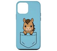 Cute Baby Horse Pocket Pal Baby Foal Funny Horse Farm Animal Case for iPhone 12 mini