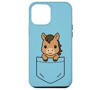 Cute Baby Horse Pocket Pal Baby Foal Funny Horse Farm Animal Case for iPhone 12 Pro Max