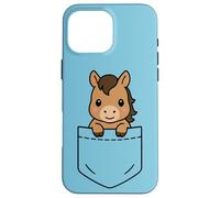 Cute Baby Horse Pocket Pal Baby Foal Funny Horse Farm Animal Case for iPhone 16 Pro Max