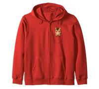 Cute Baby Horse Pocket Pal Baby Foal Funny Horse Farm Animal Zip Hoodie