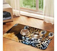Cute Baby Jaguar 1 Print Cat Food Mat Pet Feeding Mat for Floor Pet Supplies Dog Water Bowl Mat Dog Essentials