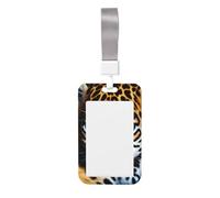 Cute Baby Jaguar 1 Print Heavy Duty Badge Holder with Retractable Reel, Id Badge Holder Key Card Work Badge Clip for Nurse Teacher Student Office Women Men