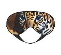 Cute Baby Jaguar 1 Print Silk Like Sleep Eye Mask Comfortable Blindfold Adjustable Soft Eye mask for Sleep