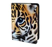 Cute Baby Jaguar 1 Print Stylish Men Women 5.5 Inch Passport Travel Document Wallet For Secure Storag, Black, One Size
