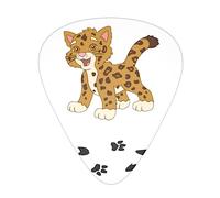 Cute Baby Jaguar Guitar Pick 12 Picks Fashion Durable Bass Plectrums In A Box For Ukulele Electric Guitar Bass