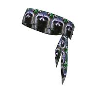 Cute Baby Jaguar Print Tie Headband For Women Men,Ninja Headbands, Sweat Headband,For Athletic Yoga Running Gym.