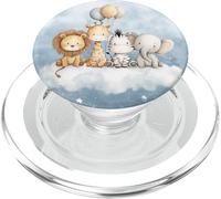 Cute Baby Jungle Animals Balloons Cloud Kids PopSockets PopGrip for MagSafe