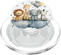 Cute Baby Jungle Animals Balloons Cloud Kids PopSockets PopGrip for MagSafe