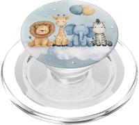 Cute Baby Jungle Animals Balloons Cloud Kids PopSockets PopGrip for MagSafe