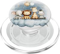 Cute Baby Jungle Animals Balloons Cloud Kids PopSockets PopGrip for MagSafe