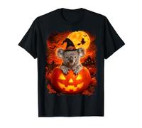 Cute Baby Koala Bear Witch on Halloween T-Shirt