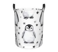 Cute Baby Laundry Basket Penguins Large Kids Storage Basket Toy Organizer Container for College Dorm Boys Girls Baby Bedroom Bathroom