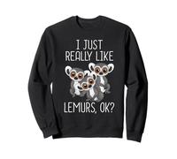 Cute Baby Lemur Monkey Lover Kids Lemur Sweatshirt