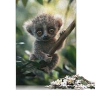Cute Baby Lemur Puzzles for Woodenboard Puzzles Great Gift for Adults 500pcs (52x38cm)