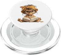 Cute Baby Monkey Reading Book Headband PopSockets PopGrip for MagSafe