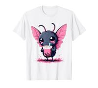 Cute Baby Mothman Bubble Tea Kawaii Boba Tea Cryptid T-Shirt