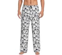 Cute Baby Penguins Sketch Men'S Pajama Pants Lounge Sleepwear Pants With Pockets Elastic Waistband Comfy Soft Men'S Gifts