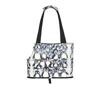Cute Baby Penguins Sketch print Puppy Carrier Walking Dog Bags Pets Dogs Carrier Bags for small Dogs and Cat and Rabbit