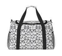 Cute Baby Penguins Sketch Travel Duffel Bag Weekend Bag Weekender Overnight Carry On Hand Bag Workout Sport Hospital