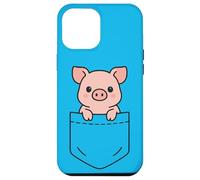 Cute Baby Piglet Pocket Pal Funny Pig Farm Animal Case for iPhone 12 Pro Max