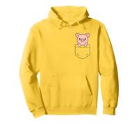 Cute Baby Piglet Pocket Pal Funny Pig Farm Animal Pullover Hoodie