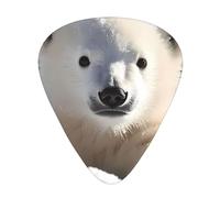 Cute Baby Polar Bear Guitar Picks Gift Set - Smooth Durable Plectrums For Acoustic, Electric & Bass Guitar, Perfect Present For Guitar Lovers & Musicians