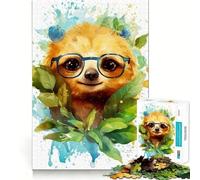 Cute Baby Raccoon 1000 Pieces Puzzles for Teenagers Unwind Game Real Thick Enjoyable Challenge Christmas Idea (50x75cm)