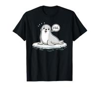 Cute baby Seal on Ice Floe saying "Egg" funny Meme T-Shirt