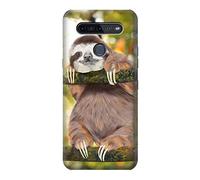 Cute Baby Sloth Paint Case Cover For LG K51S