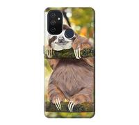 Cute Baby Sloth Paint Case Cover For OnePlus Nord N100