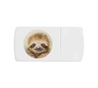 'Cute Baby Sloth' Pill Box with Tablet Splitter (PI00034416)