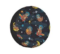 Cute Baby Sloths Sleeping Holloween Tire Covers Waterproof Anti Uv Coversfor Truck Trailer