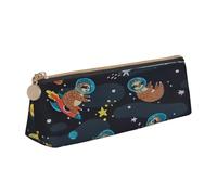 Cute Baby Sloths Sleeping Print Pencil Pouch Durable Pen Case Portable Pen Box for School Holiday Students