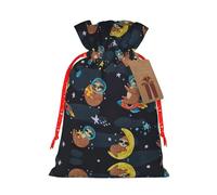 Cute Baby Sloths Sleeping Print Reusable Drawstring Pouch,Perfect For Birthdays,Anniversaries,And Parties