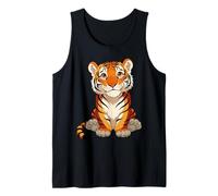Cute Baby Tiger Cub Kawaii Bengal Tiger Jungle Graphic Tank Top