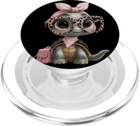 Cute Baby Turtle Kawaii Reptile Girly Character Graphic PopSockets PopGrip for MagSafe