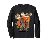 Cute Baby Viral Monkey Team Punch Be Brave Long Sleeve T-Shirt